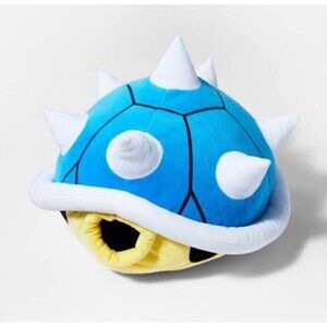 Nintendo Mario Kart Blue Spiny Shell Club Mocchi Mocchi Plush Pillow Large 14"